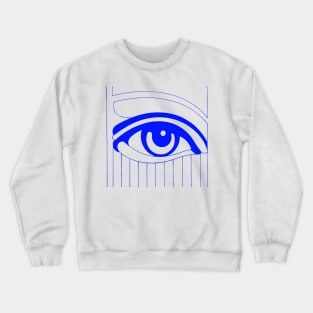 Eye And Vision Blue Crewneck Sweatshirt